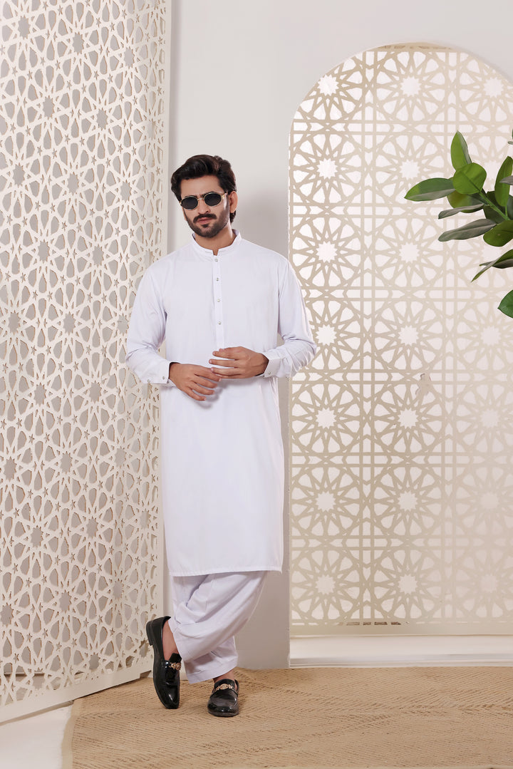 White Kurta Shalwar | KS-232