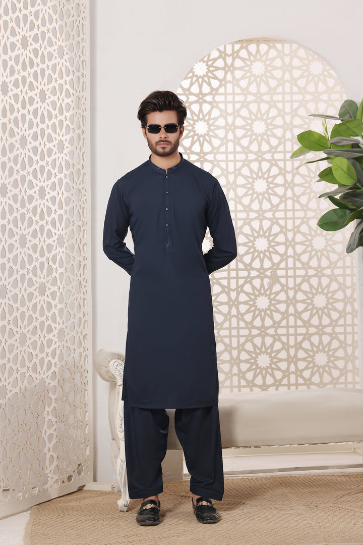 Navy Des Kurta Shalwar | KS-237