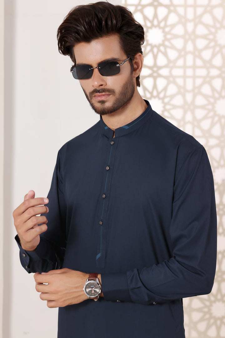 Navy Des Kurta Shalwar | KS-237