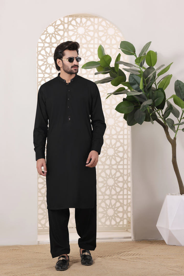 Black Des Kurta Shalwar | KS-238