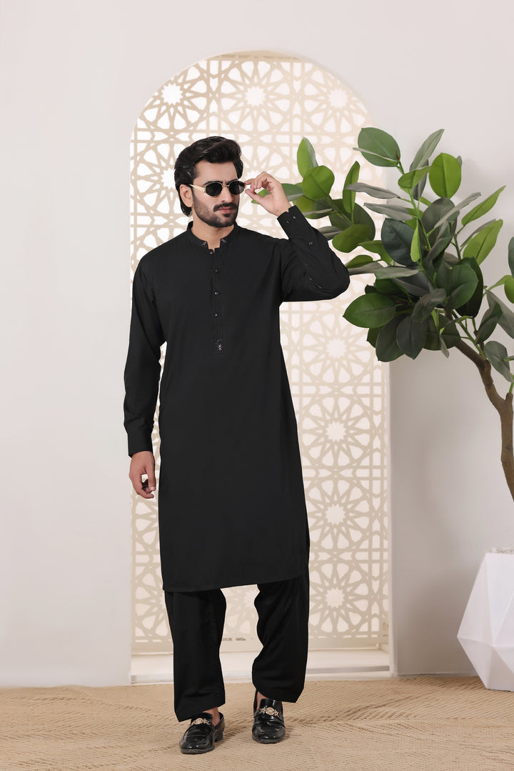 Black Des Kurta Shalwar | KS-238