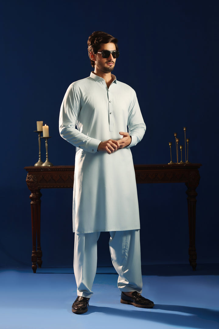 Aqua Frost Kurta Shalwar | KS-245