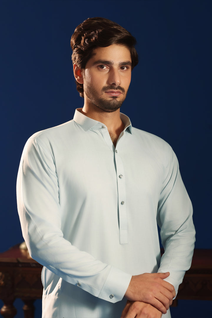 Aqua Frost Kurta Shalwar | KS-245