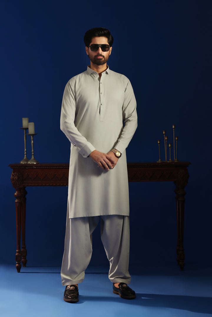 Ash Grey Kurta Shalwar | KS-247
