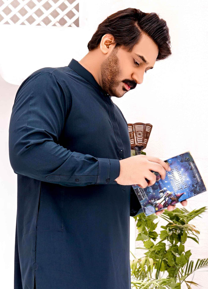 Green Self Kurta Shalwar | ADKS-075 - Al-Deebaj