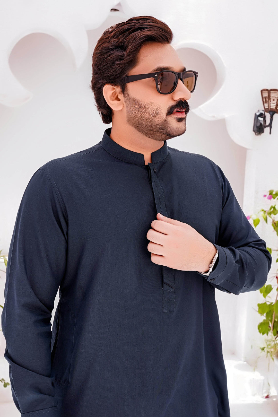 Green Self Kurta Shalwar | ADKS-075 - Al-Deebaj