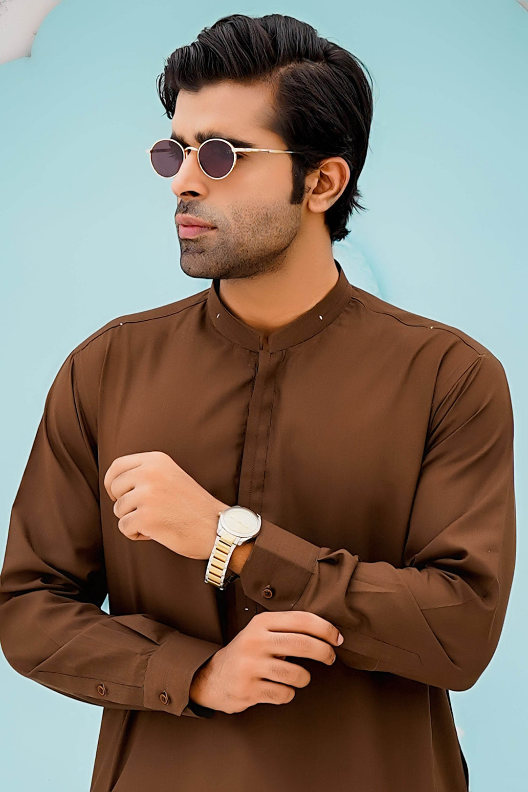 Camel Self Kurta Shalwar | ADKS-080 - Al-Deebaj