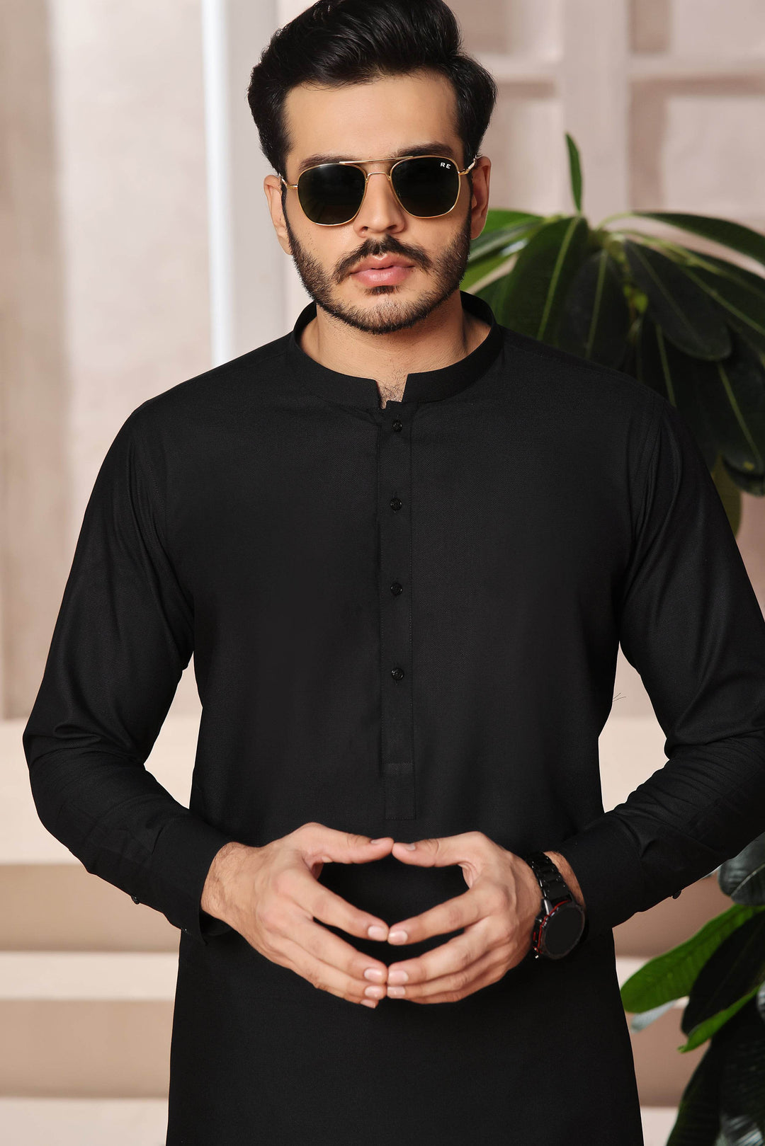 Nayab Black Kurta Shalwar | ADKS-085 - Al-Deebaj
