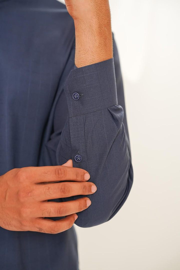 Greyish Blue Kurta Shalwar | KS-212