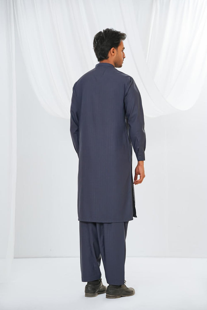 Greyish Blue Kurta Shalwar | KS-212