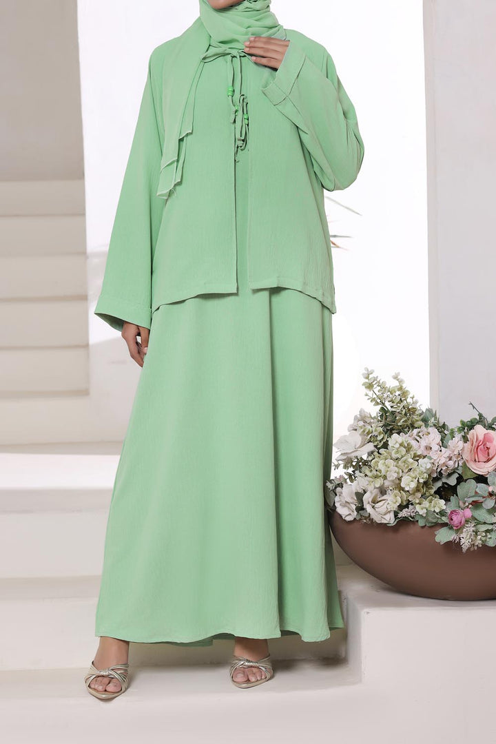 Light Green 2PC Abaya