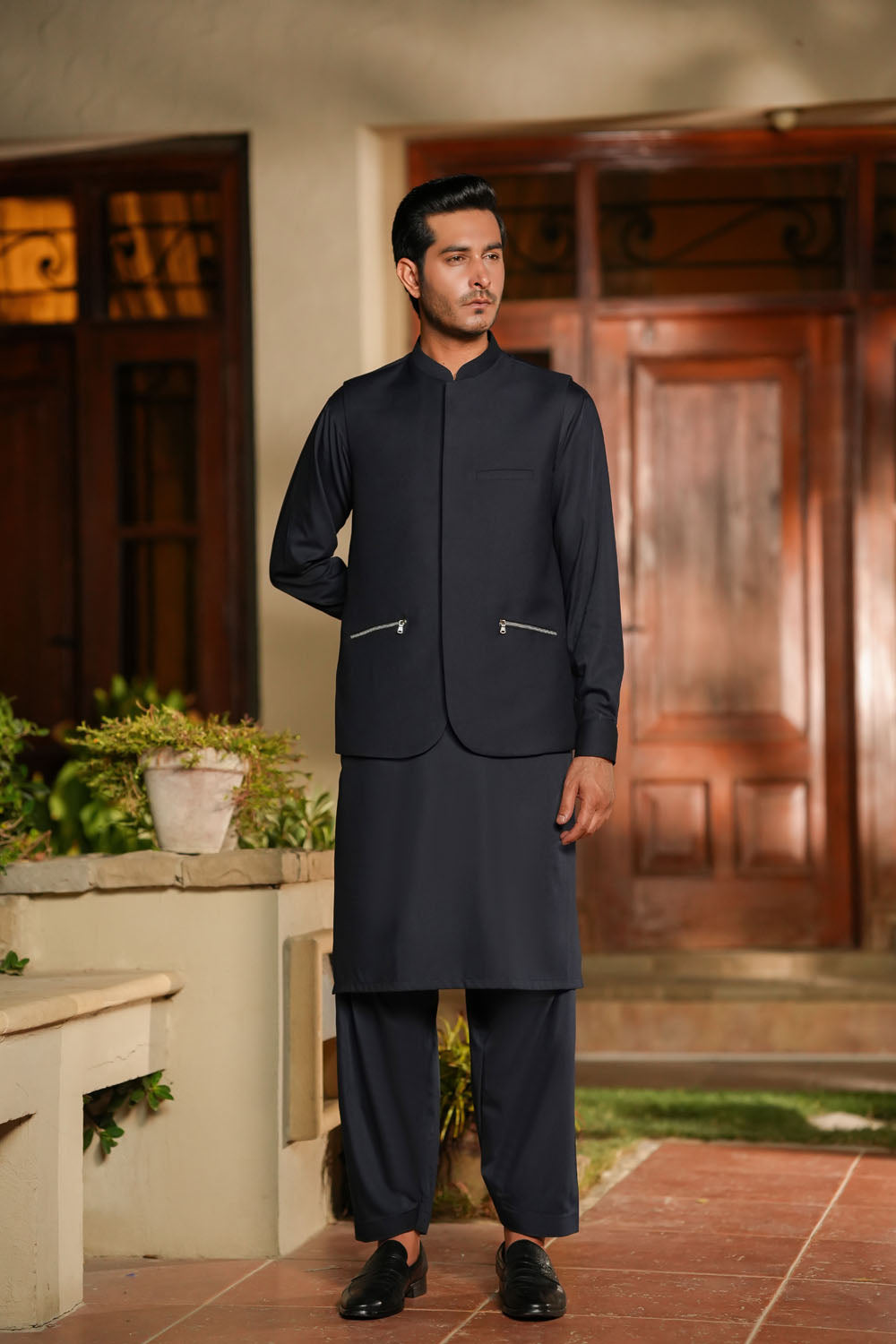 Navy Design Waist-Coat | P-106