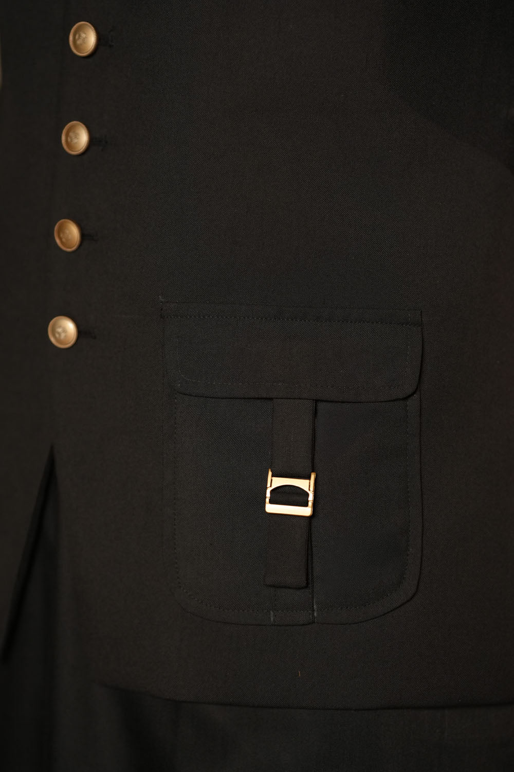 Black Design Waist-Coat | P-107