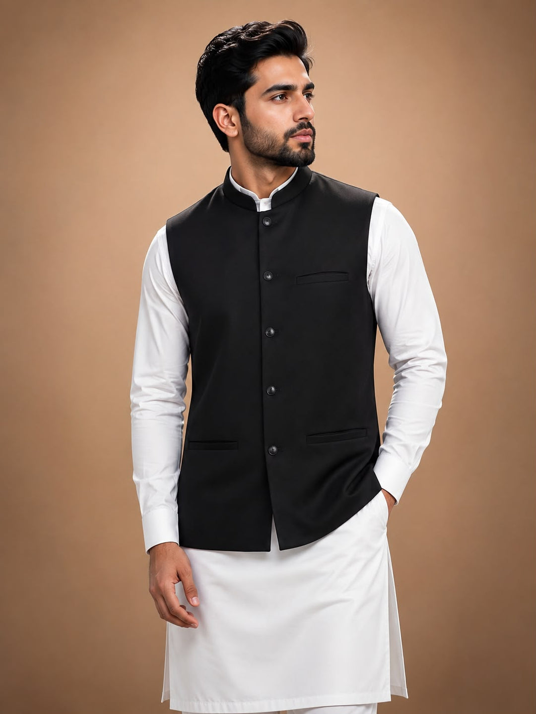 Black Waistcoat W-C | P120