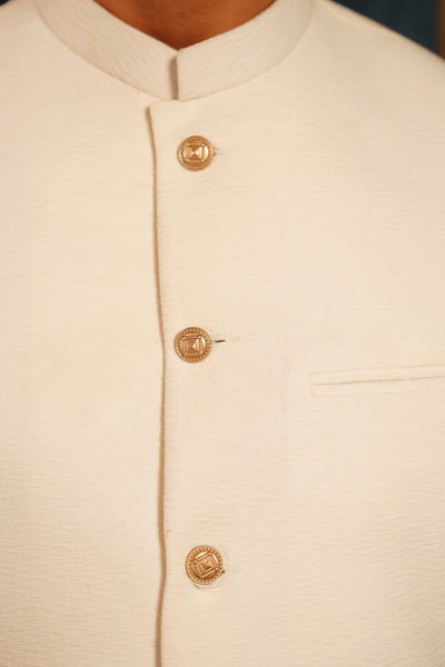 White Faris Waist-Coat - Al-Deebaj