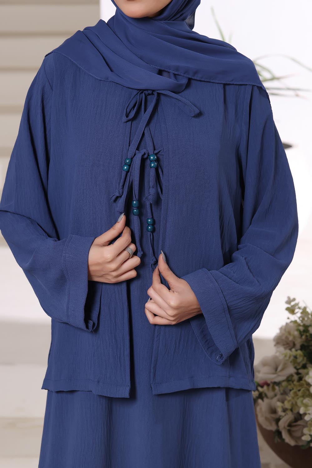 Royal Blue 2PC Abaya