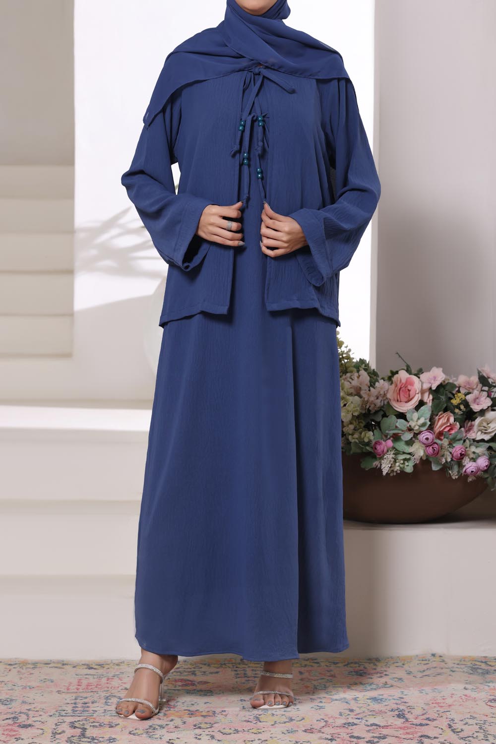 Royal Blue 2PC Abaya