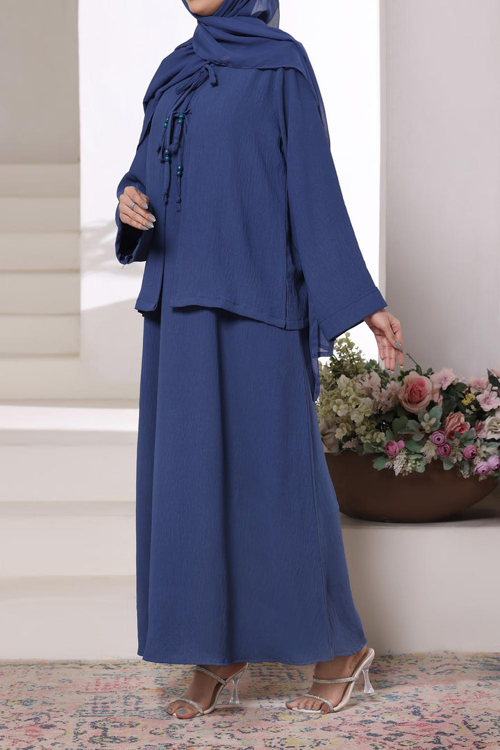 Royal Blue 2PC Abaya