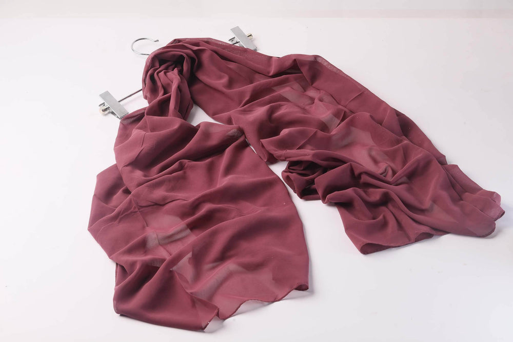 Chiffon Red Stole - Al-Deebaj