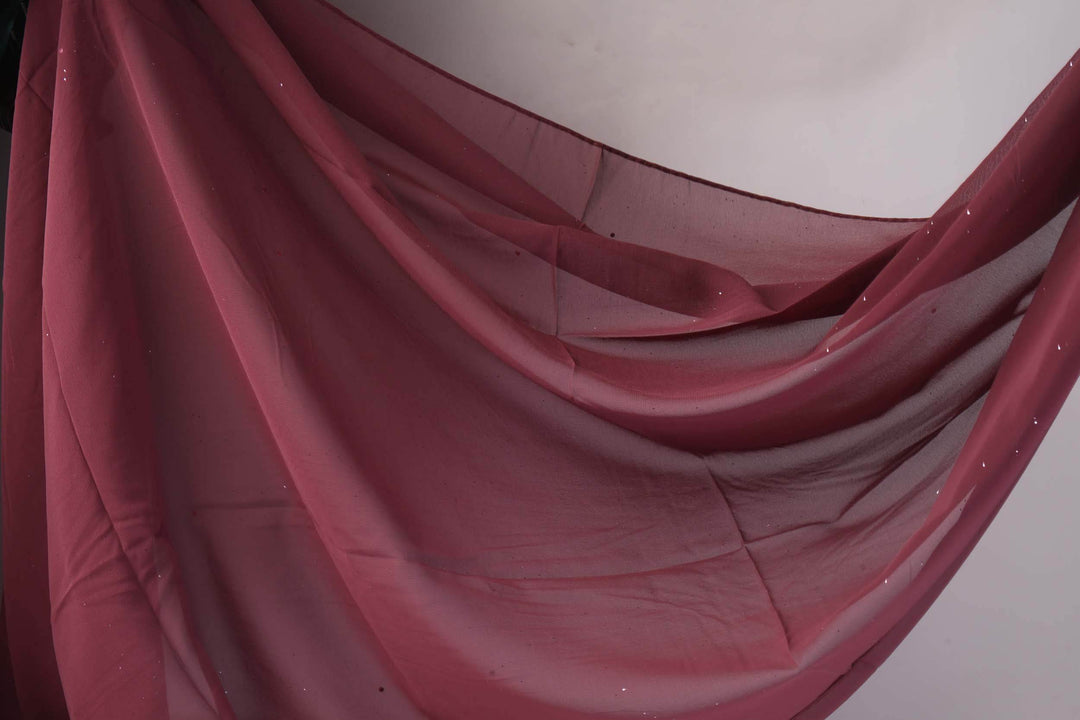 Chiffon Red Stole - Al-Deebaj