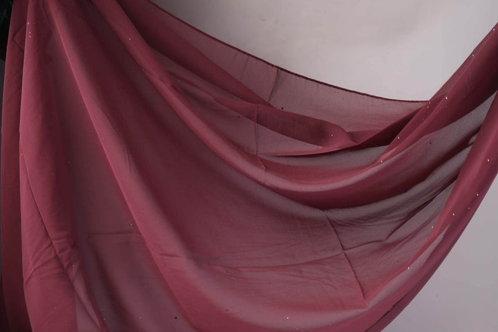 Chiffon Red Stole - Al-Deebaj