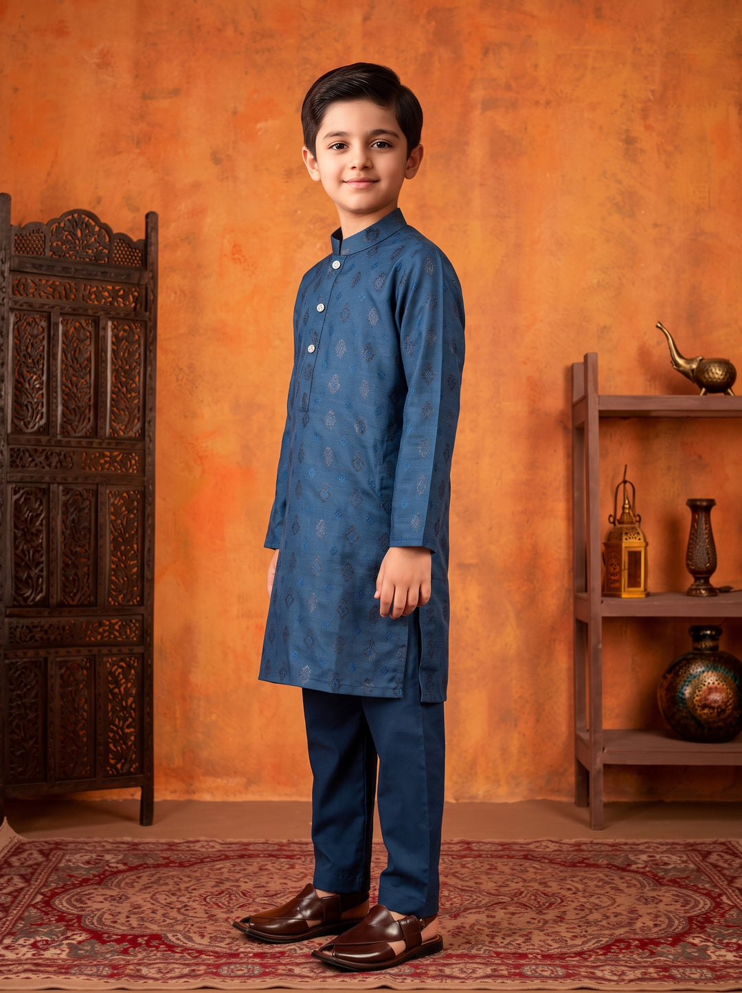 Navy Kurta Pajama | KDP-05