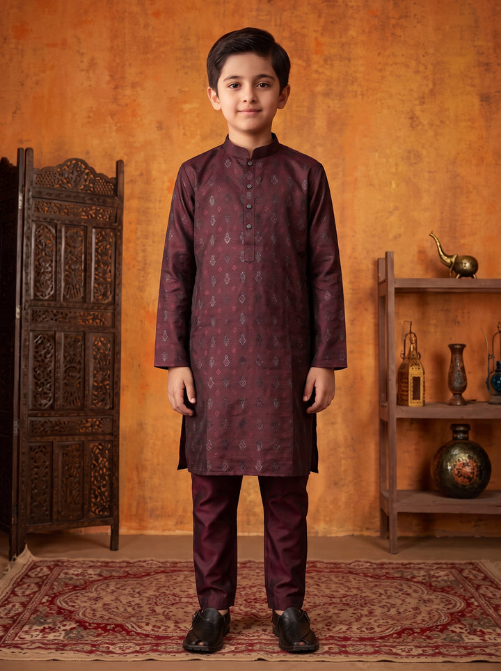 Maroon Kurta Pajama | KDP-02
