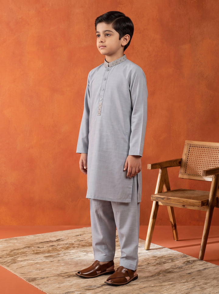Sky Blue Emb Kurta Shalwar | KDS-51