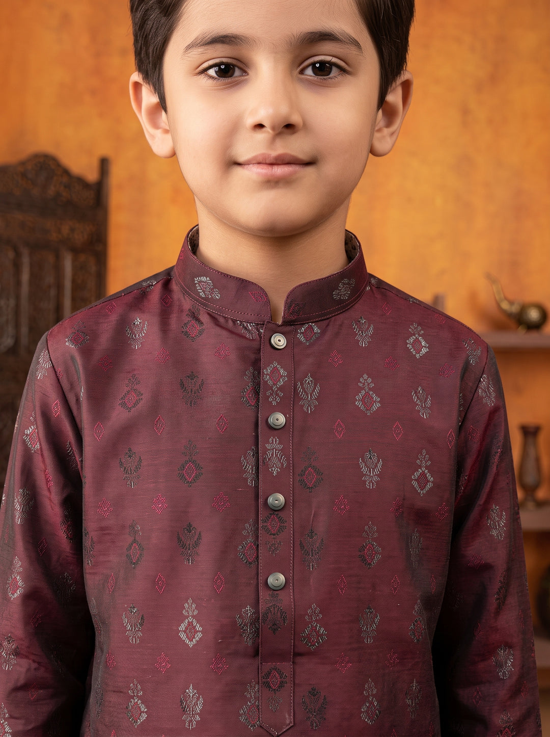Maroon Kurta Pajama | KDP-02