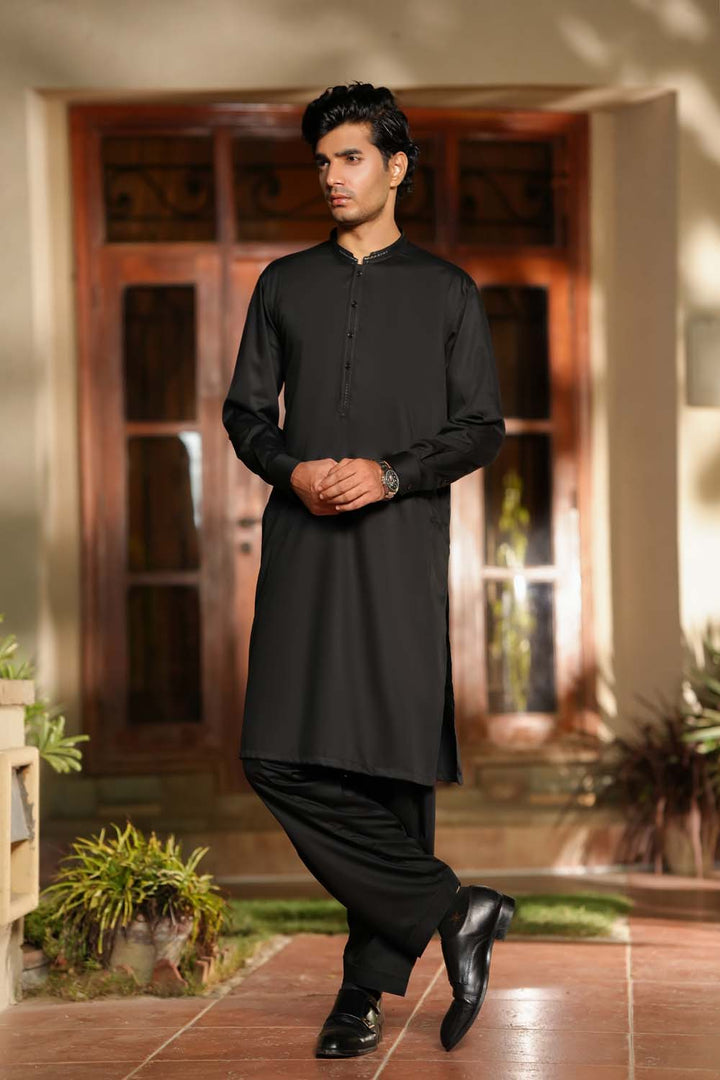 Black Design Kurta Shalwar | KS-182