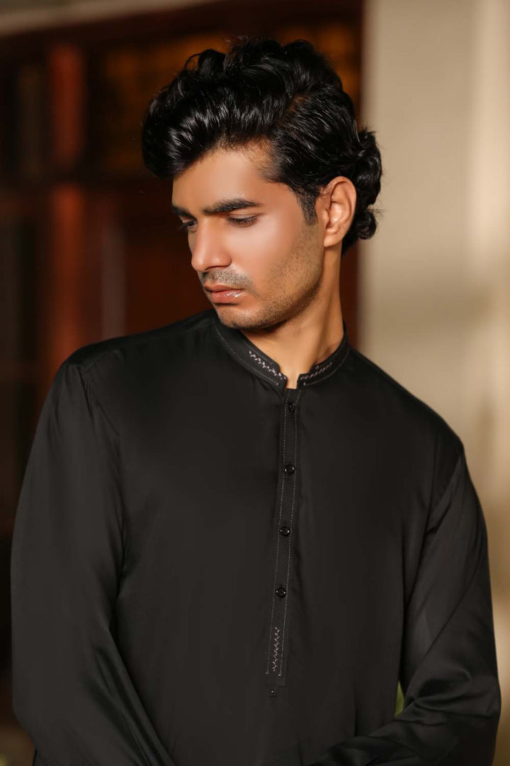 Black Design Kurta Shalwar | KS-182