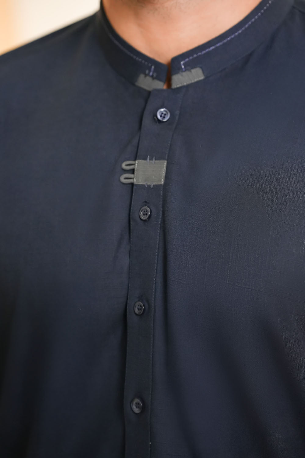 Navy Design Kurta Shalwar | KS-195