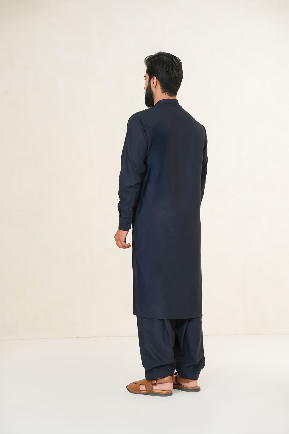 Navy Design Kurta Shalwar | KS-195