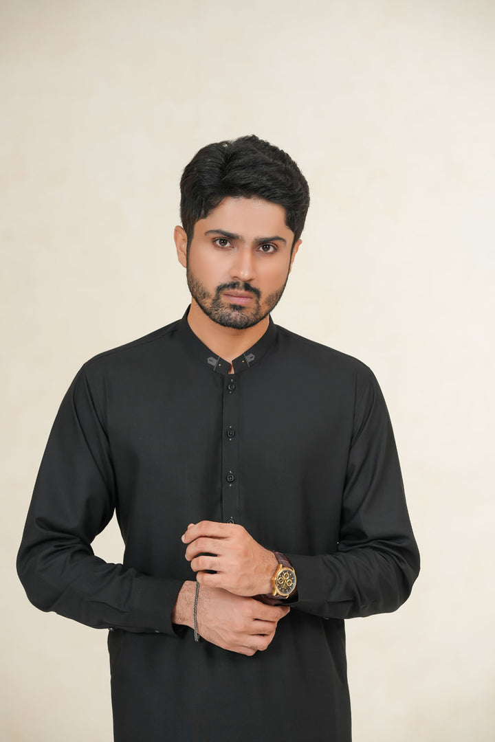 Black Design Kurta Shalwar | KS-197