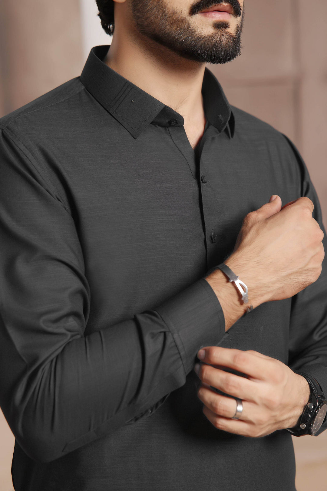 Steel Grey Kurta Shalwar | ADKS-093 - Al-Deebaj