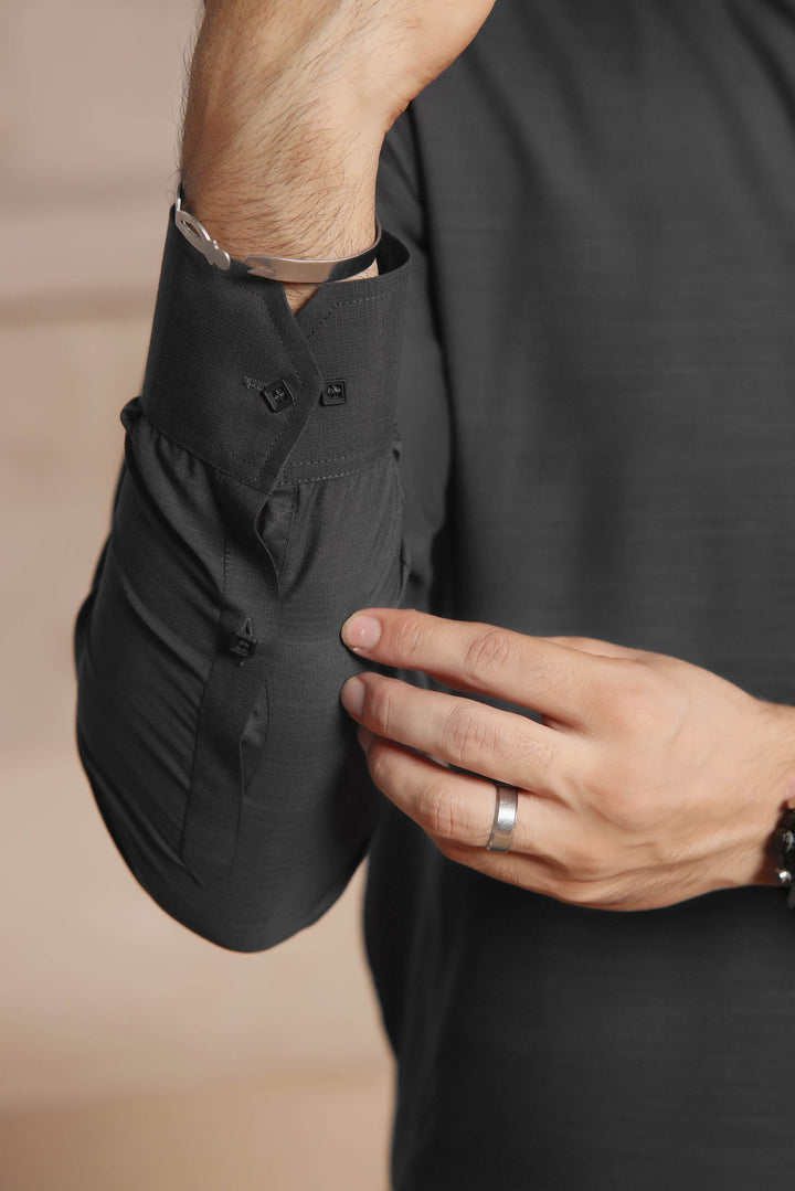 Steel Grey Kurta Shalwar | ADKS-093 - Al-Deebaj