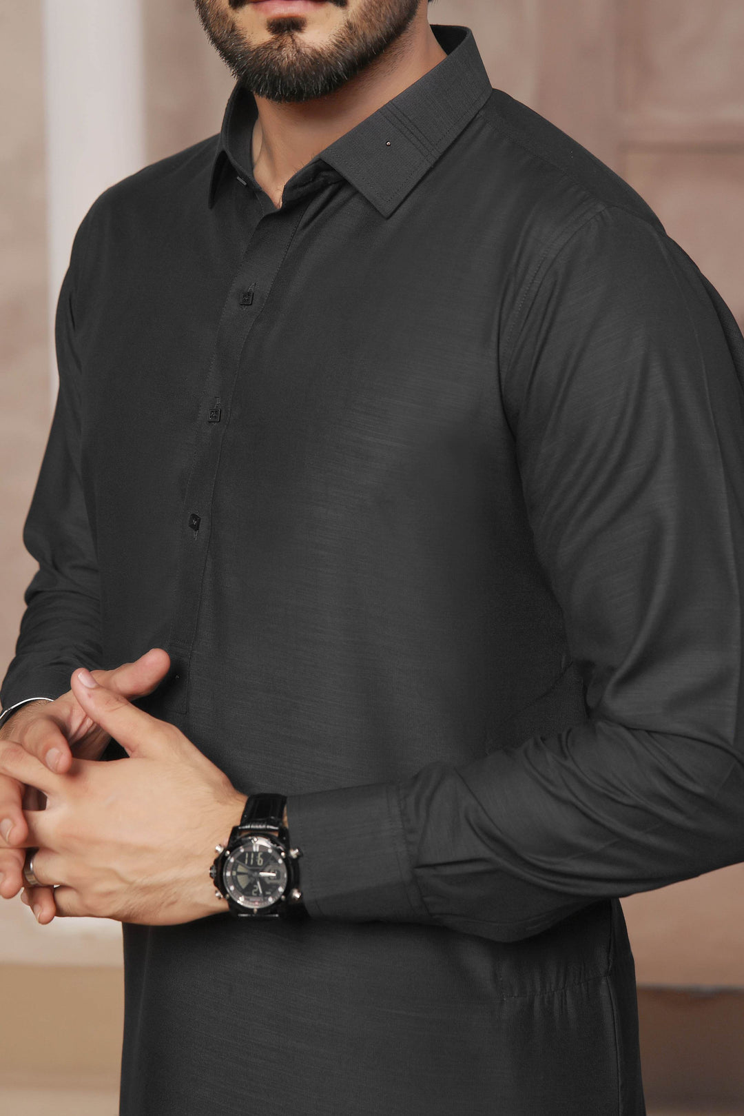 Steel Grey Kurta Shalwar | ADKS-093 - Al-Deebaj