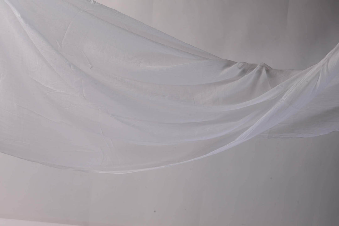 Lawn Basic White Stole - Al-Deebaj