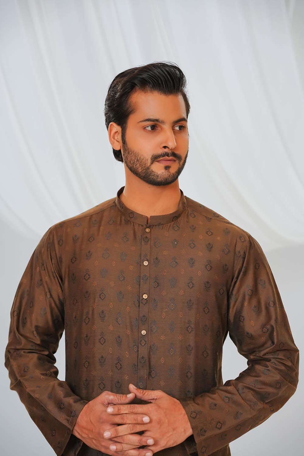 Mustard Plain Kurta Pajama | KP-042