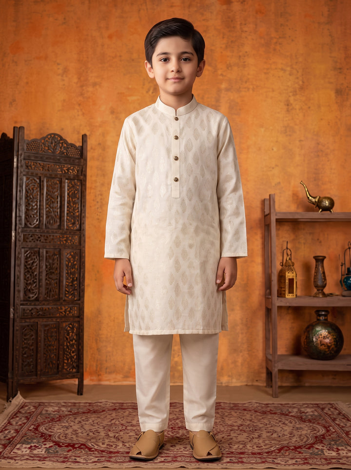 Cream Kurta Pajama | KDP-08
