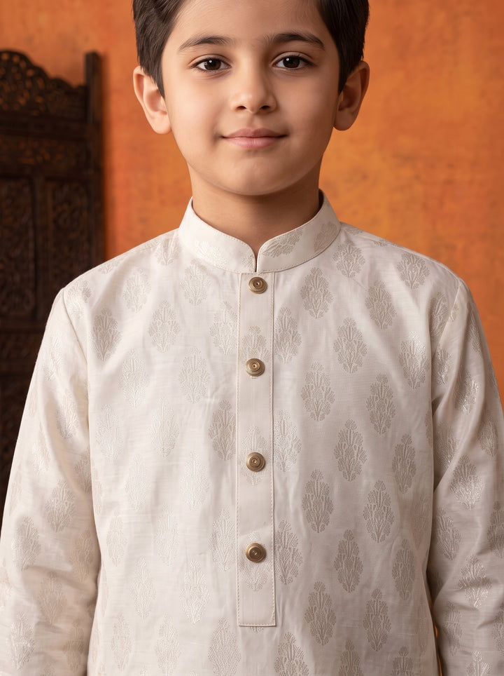 Cream Kurta Pajama | KDP-08