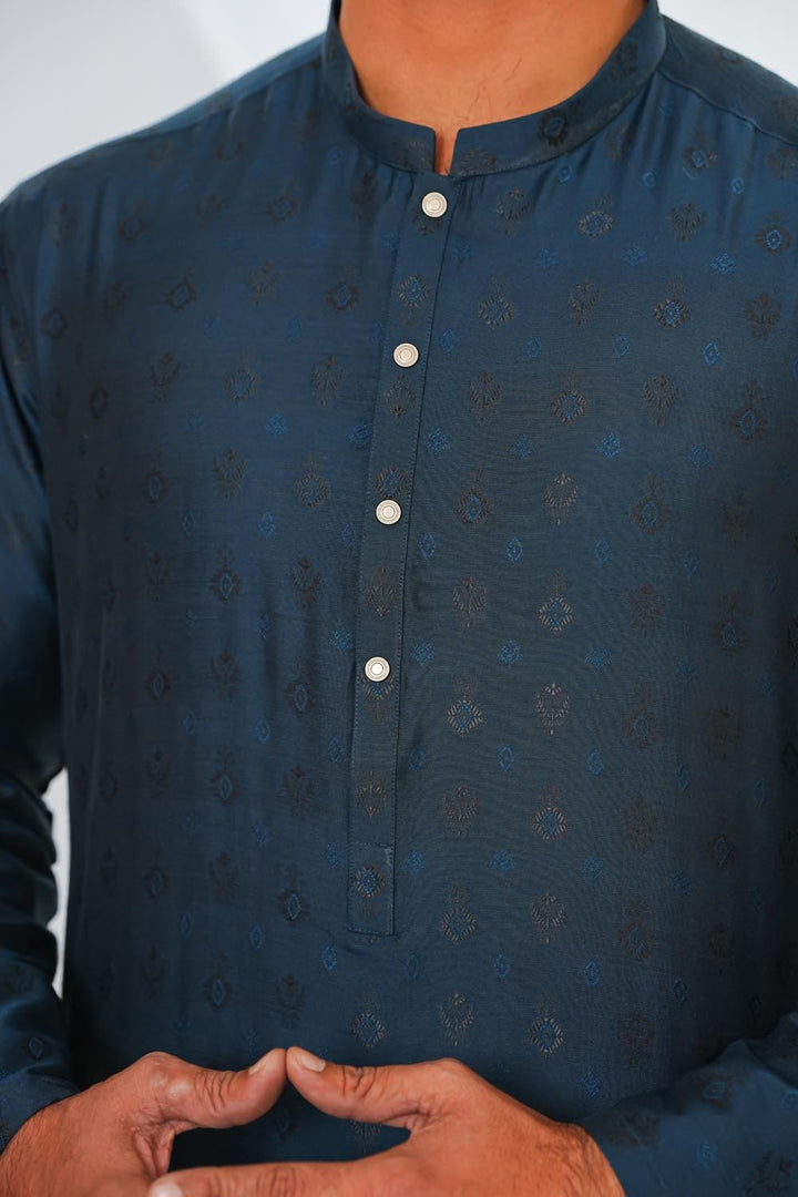 Peacock Plain Kurta Pajama | KP-043