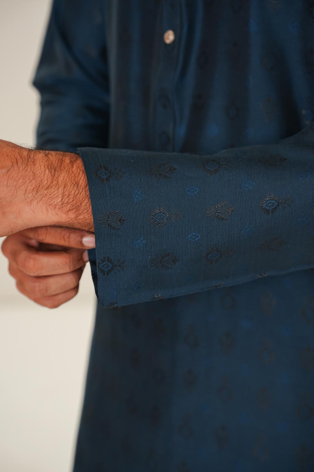 Peacock Plain Kurta Pajama | KP-043