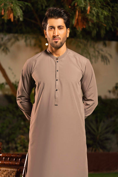 Grey Blended Kameez Shalwar | ADKS-051 - Al-Deebaj